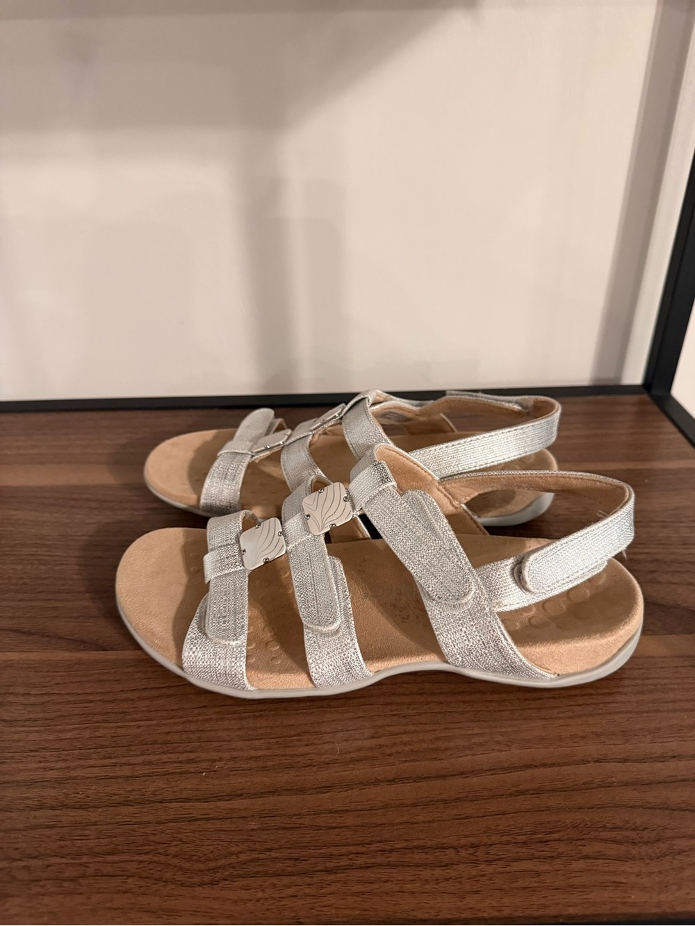 Vionic Silver Multi-Strap Comfort Sandals for Women